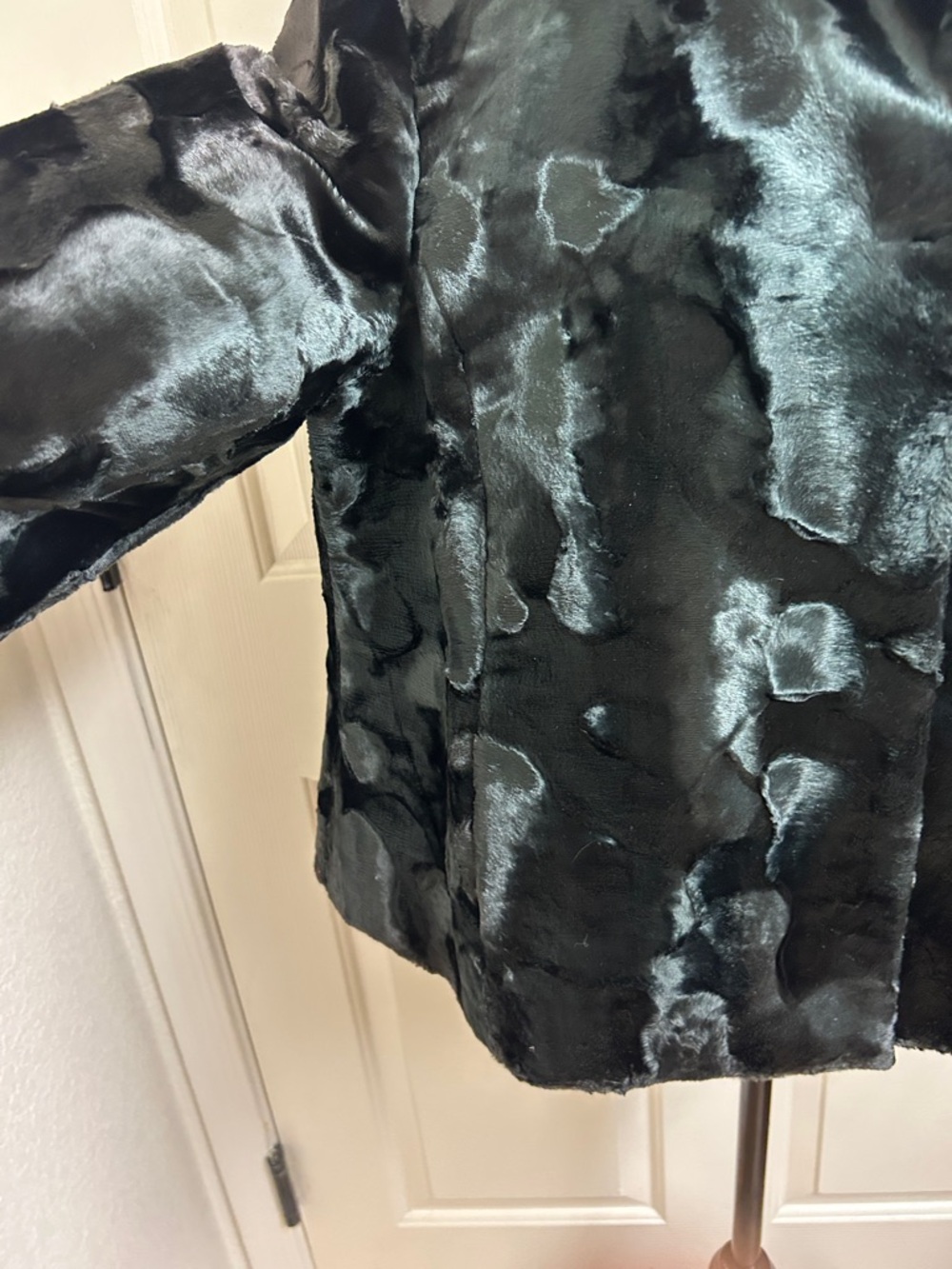 W By WORTH black and green Button snap Jacket, 3/4 Sleeves, Size 14 - Picture 3 of 9